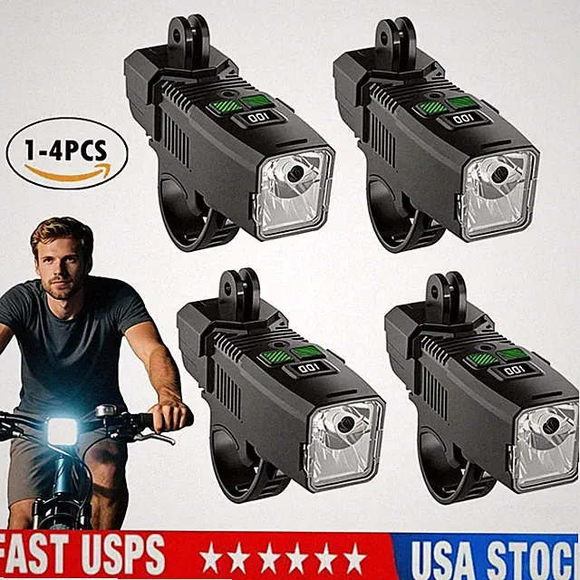 Bright Bike Light for Night Riding, Bicycle Light High Beam Low Beam Waterproof